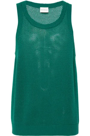 Drôle de Monsieur Open-knit tank top