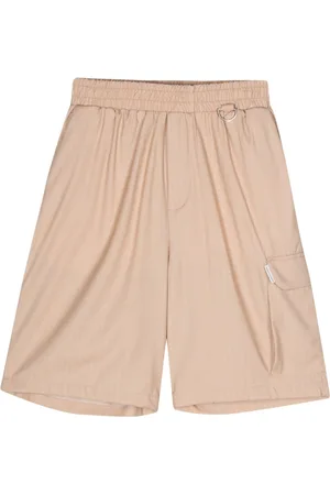 Family First Striped twill shorts