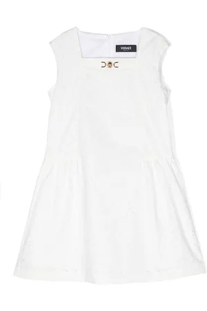 VERSACE Barocco-print cut-out detailed dress