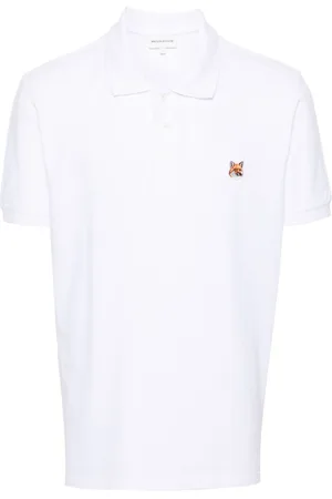 Maison Kitsuné Fox-patch piqu?? polo shirt