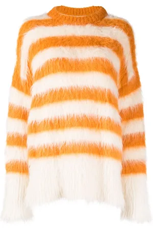 MONSE Striped brushed drop-shoulder jumper