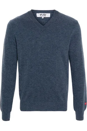Comme des Garçons Logo-appliqu?? wool jumper