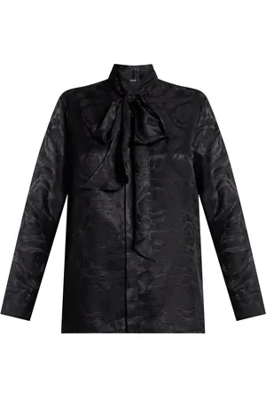 VERSACE Barocco pussy-bow shirt