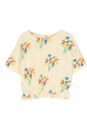 Bobo Choses Floral-embroidery T-shirt