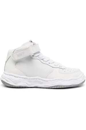 Maison Mihara Yasuhiro Logo-embroidered leather sneakers