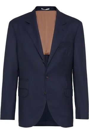 Brunello Cucinelli Single-breasted virgin-wool blazer