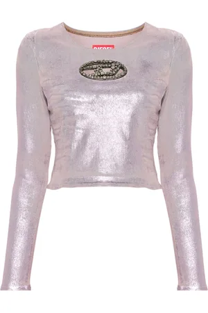 Diesel De-Top1-Fsd crystal-embellished top
