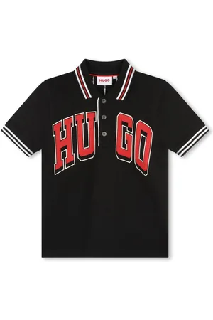 HUGO BOSS Logo-print piqu?? polo shirt