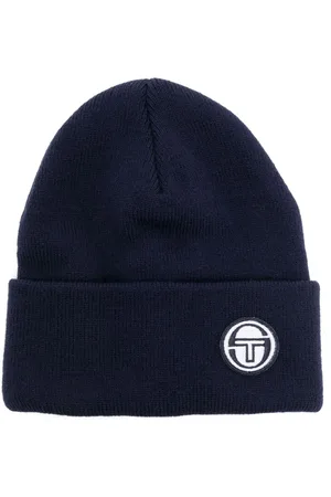 Sergio Tacchini Logo-patch ribbed-knit beanie
