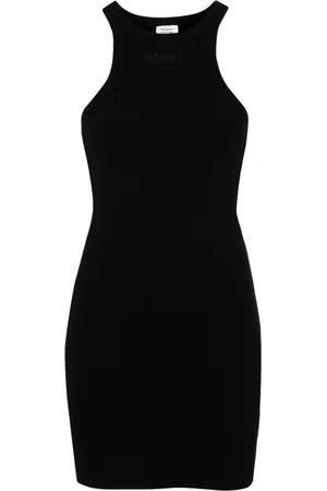 Vetements Racerback ribbed-knit minidress