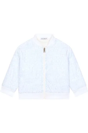 Dolce & Gabbana Logo-print zip-up bomber jacket