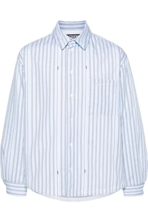 Jacquemus Pinstriped padded shirt