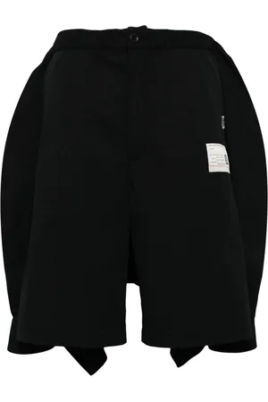 Maison Mihara Yasuhiro Deconstructed combo cotton shorts