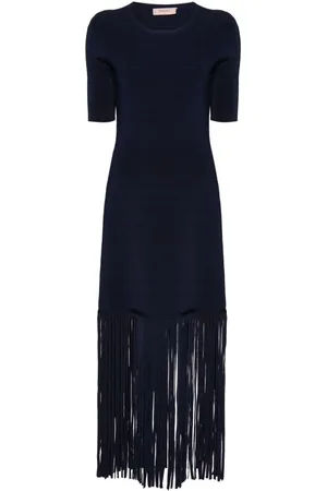 Twin-Set Fringe-detail dress