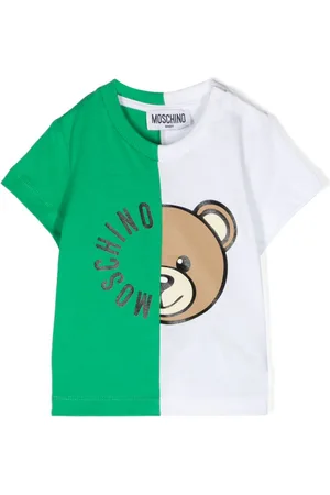 Moschino Teddy Bear-print colour-block T-shirt