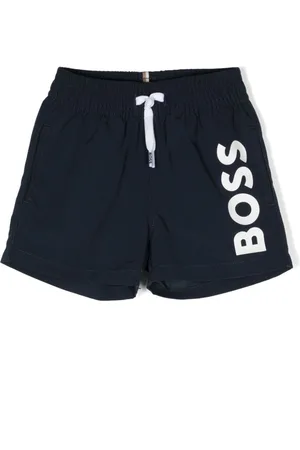 HUGO BOSS Logo-print swim shorts