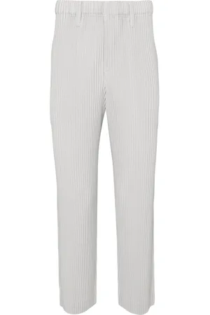 Issey Miyake Basic tapered pliss?? trousers
