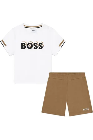 HUGO BOSS Logo-print short set