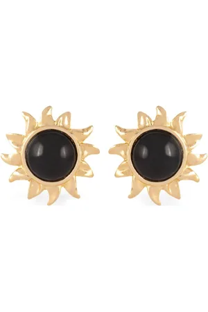 Susan Caplan 1980s Vintage Sun clip-on earrings