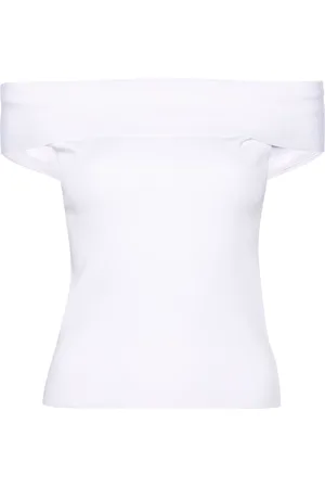 Fabiana Filippi Off-shoulder fine-ribbed top