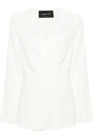 Fabiana Filippi No-lapels wrap blazer