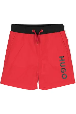 HUGO BOSS Logo-print swim shorts