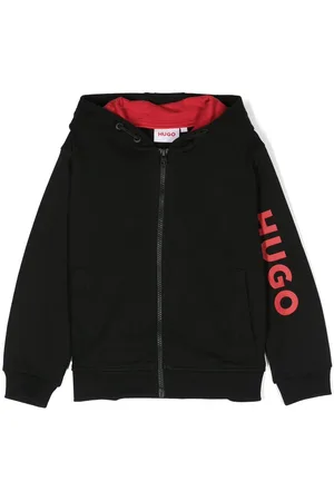 HUGO BOSS Logo-print hooded jacket