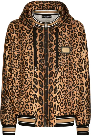 Dolce & Gabbana Leopard-print cotton hoodie