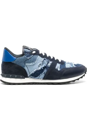 VALENTINO GARAVANI Rockrunner Camouflage denim sneakers