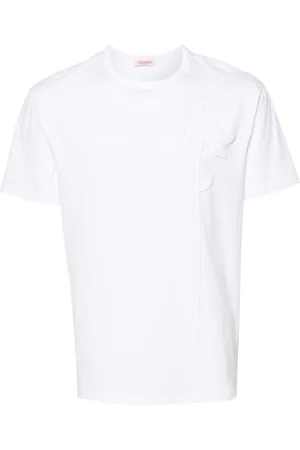 VALENTINO GARAVANI Floral-appliqu?? cotton T-shirt