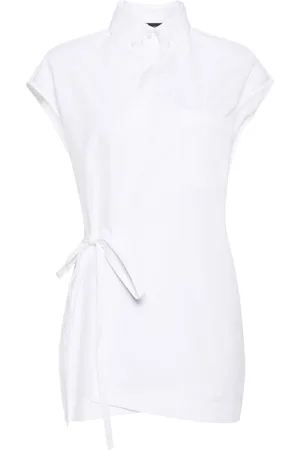 Fabiana Filippi Tie-fastening cotton shirt