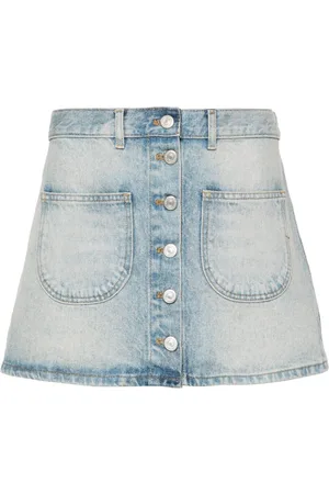 Courrèges Mini denim skirt