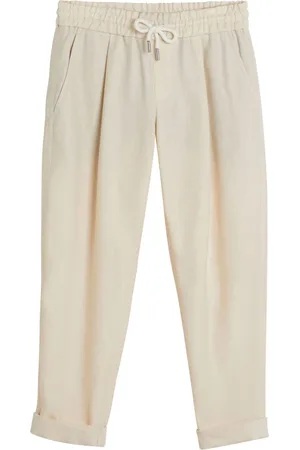 Brunello Cucinelli Elasticated-waist tapered trousers
