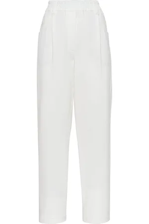 Brunello Cucinelli Tapered cropped trousers