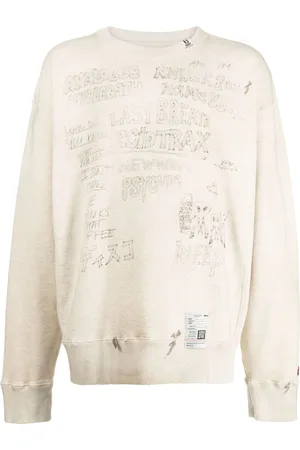 Maison Mihara Yasuhiro Sketch-print distressed jumper