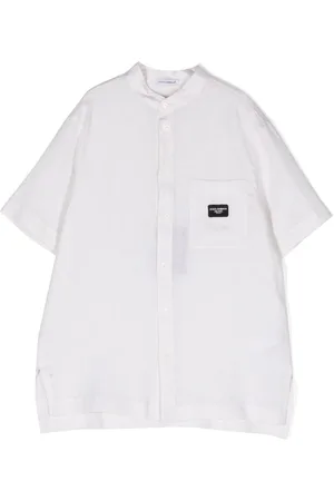 Dolce & Gabbana Short-sleeve linen shirt