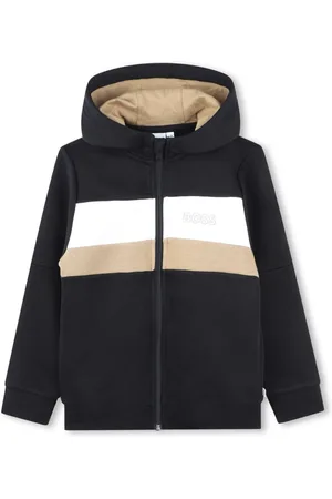 HUGO BOSS Hooded zip-up sweatshirt