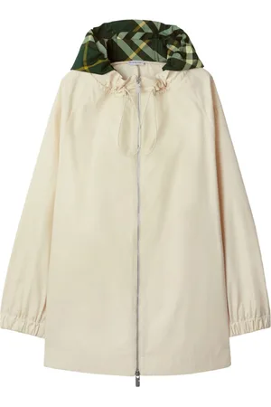 Burberry Checkered hood cotton parka