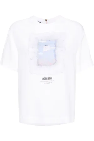 Moschino Graphic-print crepe T-shirt