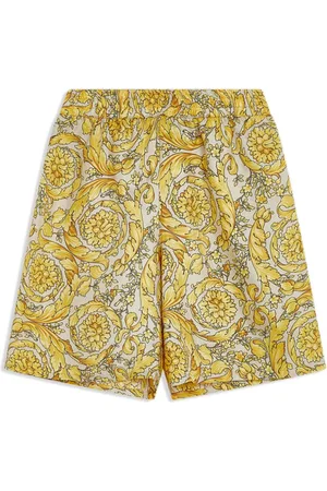 VERSACE Barocco-print silk shorts