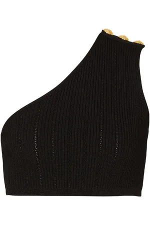 Balmain Asymmetric knit top