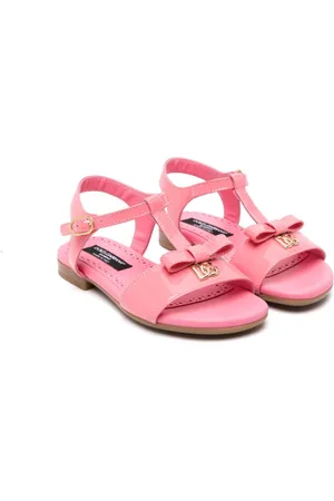 Dolce & Gabbana Bow-detailed patent-leather sandals