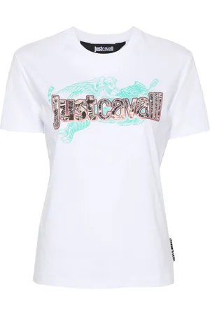 Roberto Cavalli Logo-print cotton T-shirt