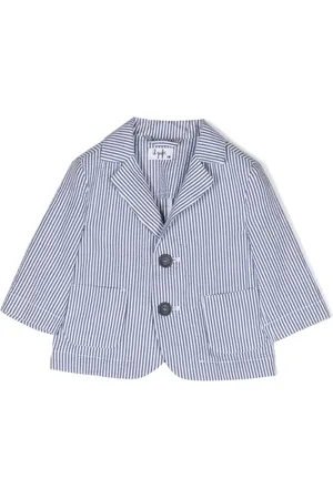 Il gufo Striped single-breasted blazer