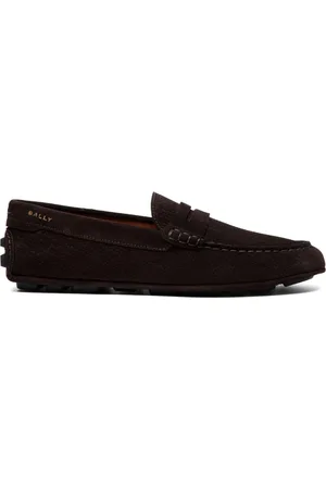 Bally Logo-embroidered round-toe loafers