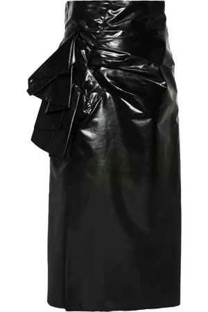 Maison Margiela Coated midi skirt