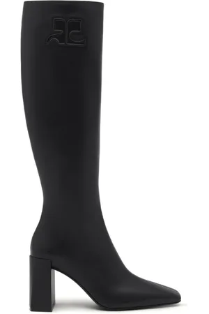 Courrèges Heritage leather knee-high boots