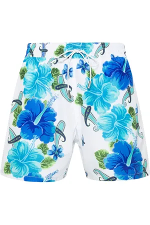Etro Floral paisley-print swim shorts