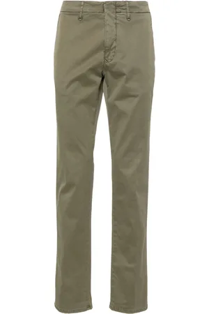 Incotex Mid-rise stretch-cotton straight-leg trousers