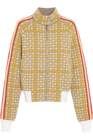Barrie Houndstooth-pattern bomber jacket